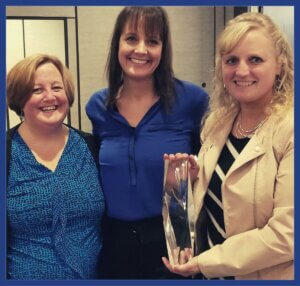 Carla, Amy, Amy with Award